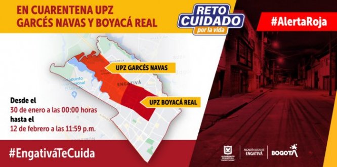 En cuarentena especial las UPZ Boyacá Real y Garcés Navas