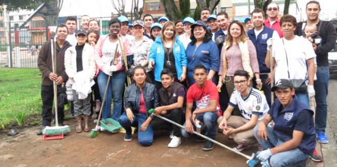 Foto con la comunidad 