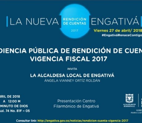 Rendición de cuentas Engativá 2017