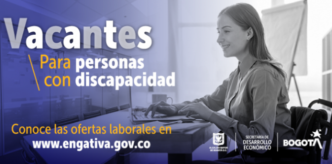 Vacantes para personas con discapacidad 