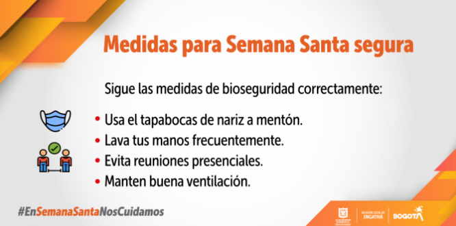 ¡En Semana Santa nos cuidamos! Medidas para la Semana Santa