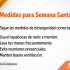 Medidas para la Semana Santa 